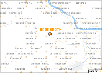 map of Warmsroth