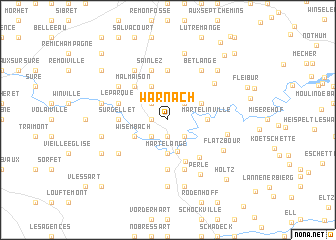 map of Warnach