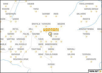 map of Warnani