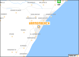 map of Warner Beach