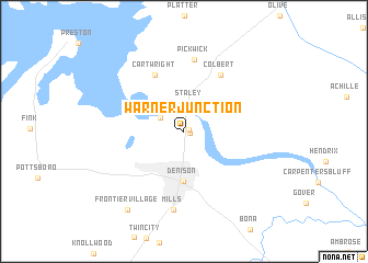 map of Warner Junction