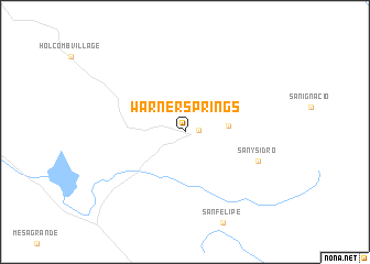 map of Warner Springs