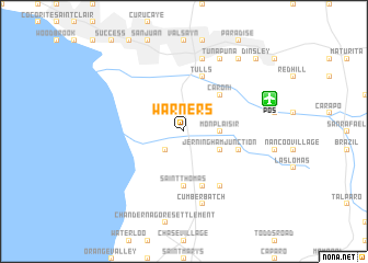 map of Warners