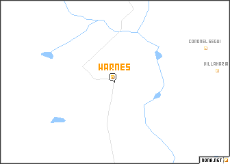 map of Warnes