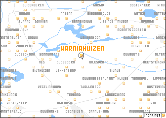 map of Warniahuizen