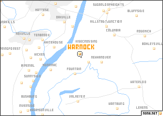 map of Warnock