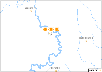 map of Waropko