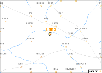 map of Waro