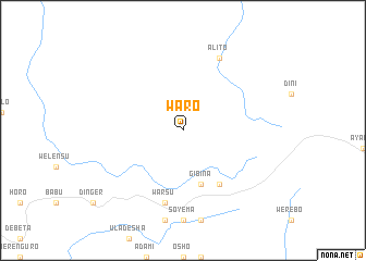 map of Waro