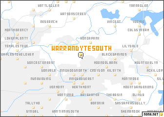 map of Warrandyte South