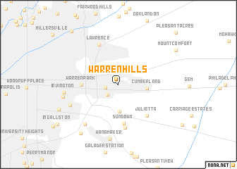 map of Warren Hills