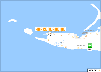 map of Warren Landing