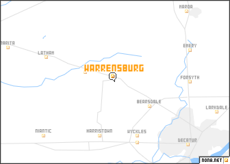 map of Warrensburg