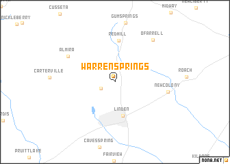 map of Warren Springs