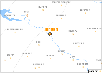 map of Warren