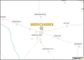 map of Warrick Homes