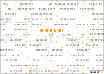 map of Warringhof