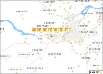 map of Warrington Heights