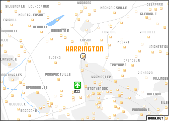 map of Warrington