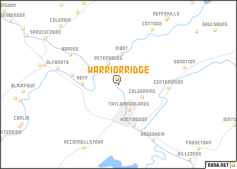 map of Warrior Ridge