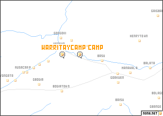 map of Warritay Camp