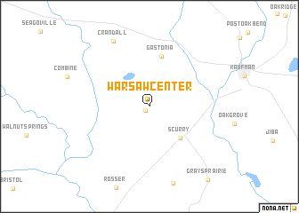 map of Warsaw Center