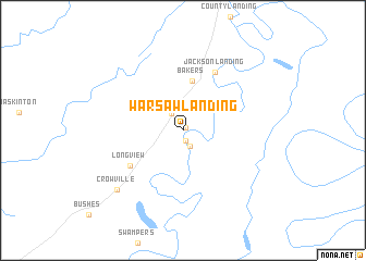 map of Warsaw Landing