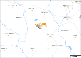map of Warsaw
