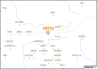 map of Warsu