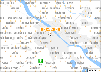 map of Warszawa