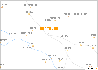 map of Wartburg