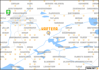 map of Wartena