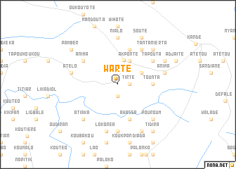 map of Warté