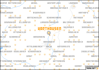 map of Warthausen