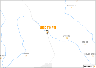 map of Warthen