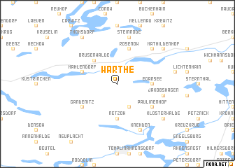 map of Warthe