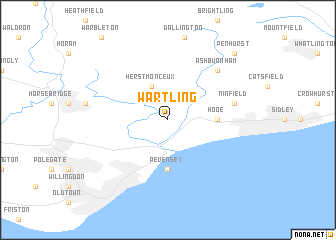 map of Wartling