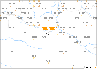 map of Waruanda