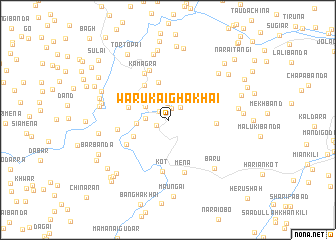 map of Warūkai Ghākhai