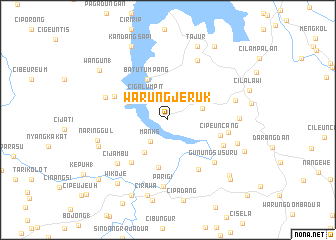 map of Warungjeruk