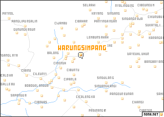 map of Warungsimpang