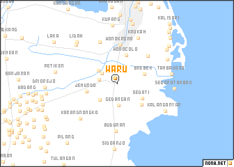 map of Waru
