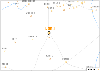 map of Waru