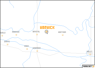 map of Warwick