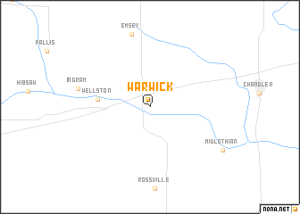 map of Warwick