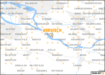 map of Warwisch