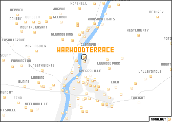 map of Warwood Terrace