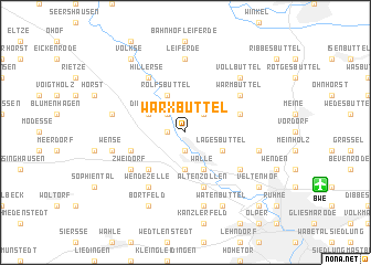 map of Warxbüttel