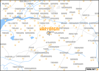 map of Waryong-ni