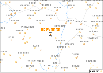 map of Waryong-ni